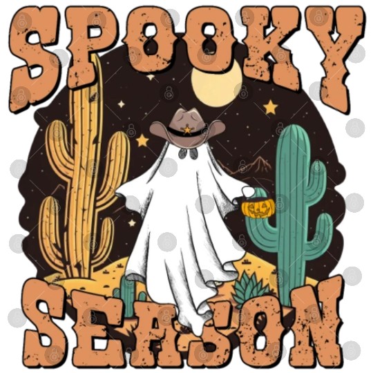 Spooky Season Western Ghost Halloween Digital Files