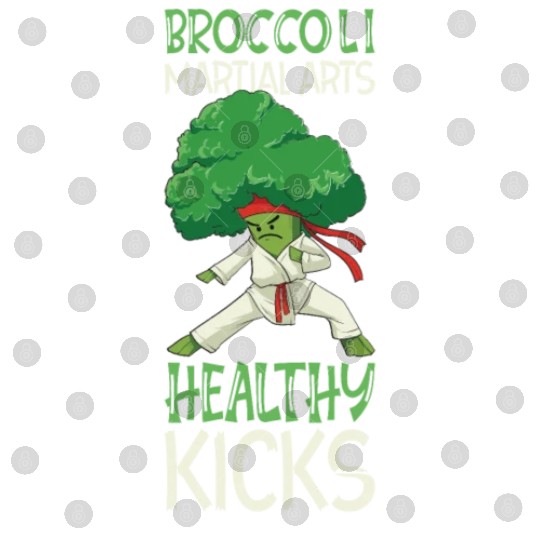 Broccoli Martial Arts Karate MMA Boxing Kicks Digital Files