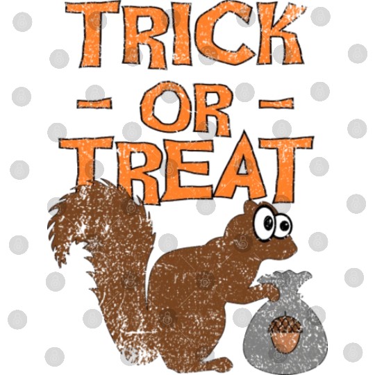 Halloween Squirrel Trick Or Treat Digital Files