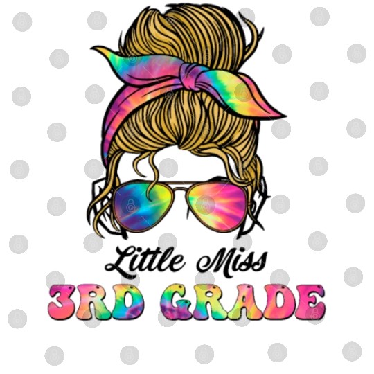 Little Miss Third Grade Teacher Back To School Digital Files