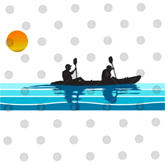 Just Row With It Kayak Retro Digital Files