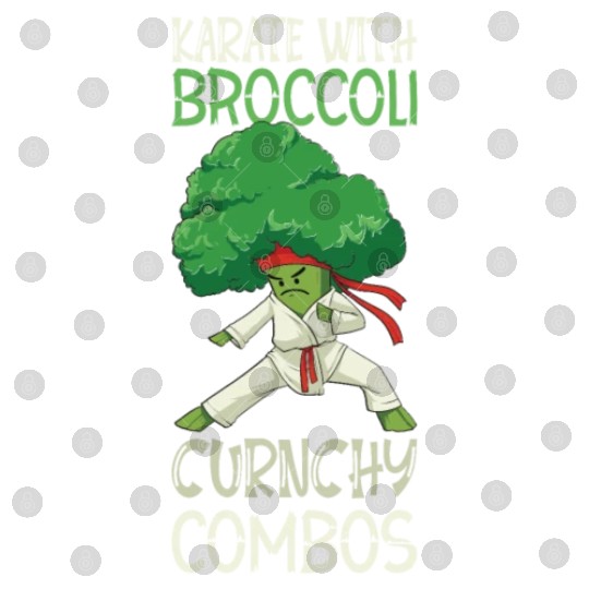 Broccoli Martial Arts Karate MMA Boxing Kicks Digital Files