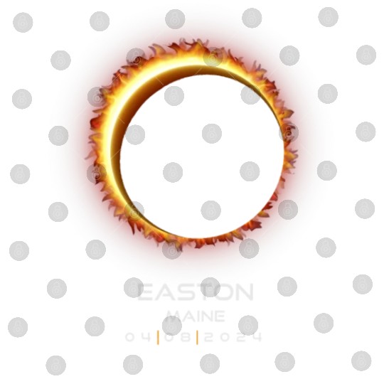 2024 Easton Maine Eclipse Memento Souvenir April Digital Files
