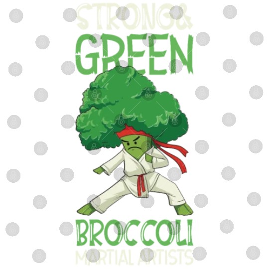 Broccoli Martial Arts Karate MMA Boxing Kicks Digital Files
