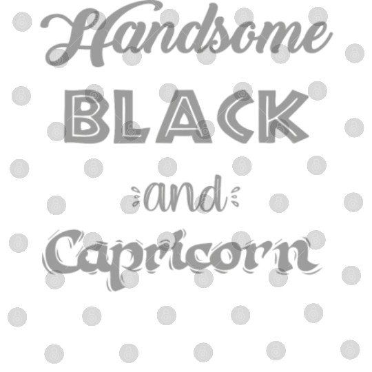 Handsome Black Capricorn Digital Files