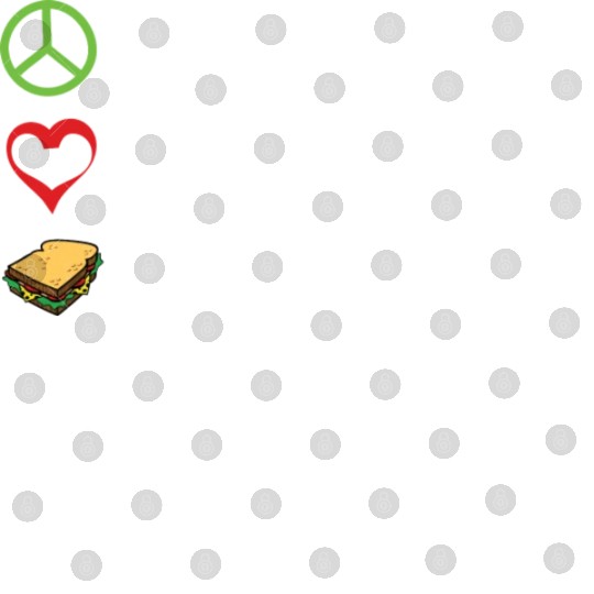Peace Love Sandwich Hippie Sandwich Lover Digital Files