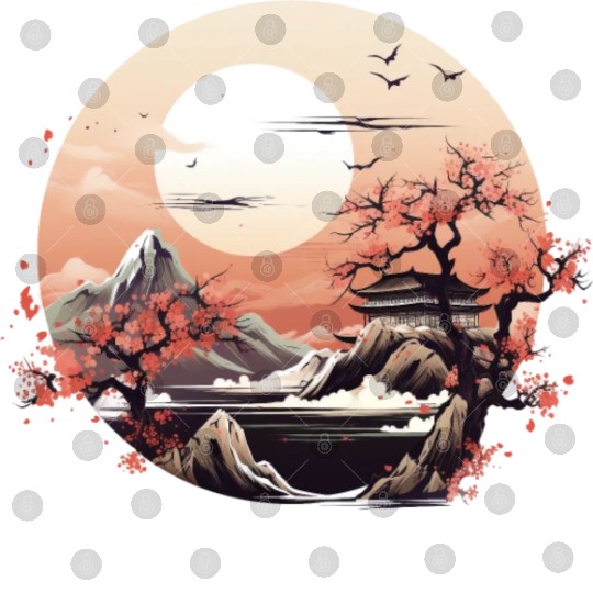 Serenity in Sakura Digital Files