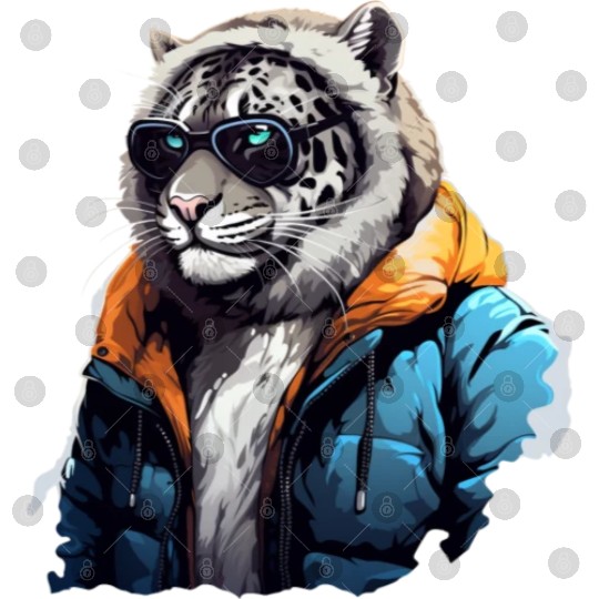 Street Style Snow Leopard | Leopard Lovers Digital Files