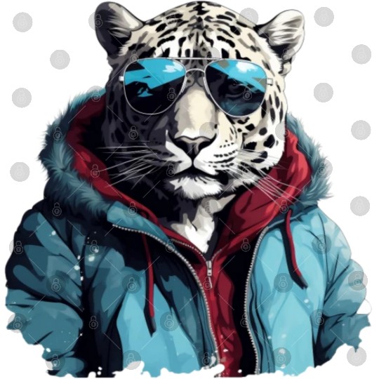 Street Style Snow Leopard | Leopard Lovers Digital Files