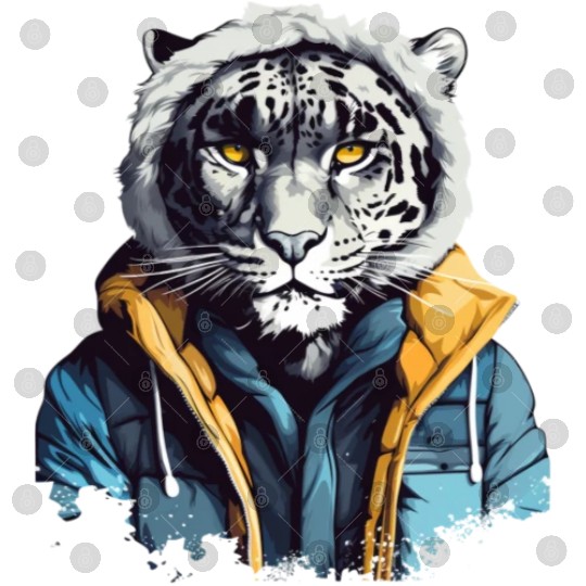 Street Style Snow Leopard | Leopard Lovers Digital Files