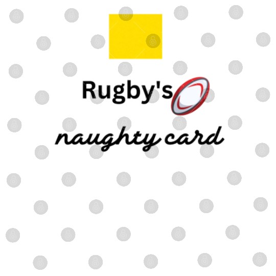 Rugby s naughty card, yellow card Digital Files