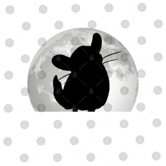 Chinchilla Moon Dust Bunny Digital Files