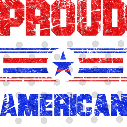 Proud American USA Flag, Patriotic 4th of July Digital Files
