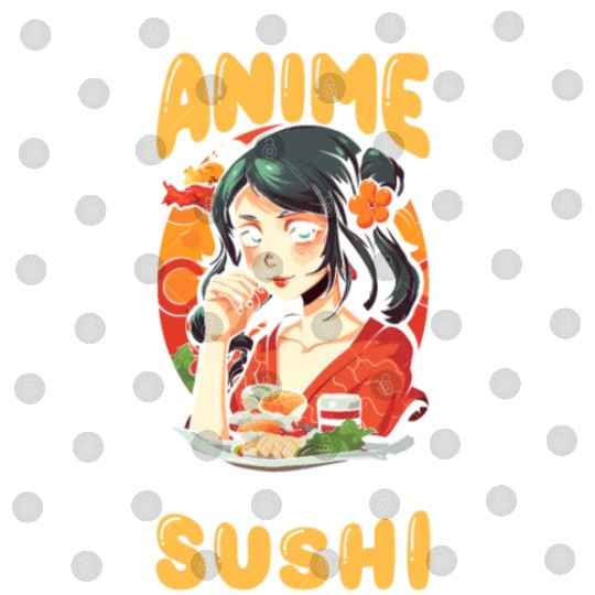 Anime Sushi Lover Nigiri Sashimi Food Manga Otaku Digital Files