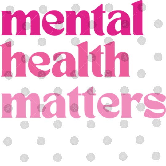 Mental Health Matters Retro Quote Barbiecore Pink Digital Files