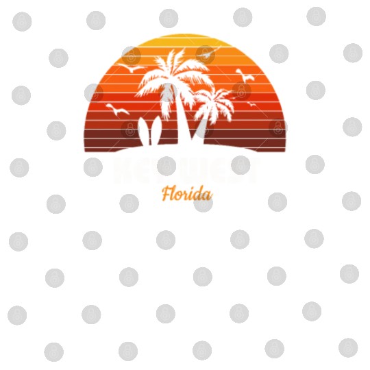 Retro Key West Florida Sunset Cool Vintage Digital Files