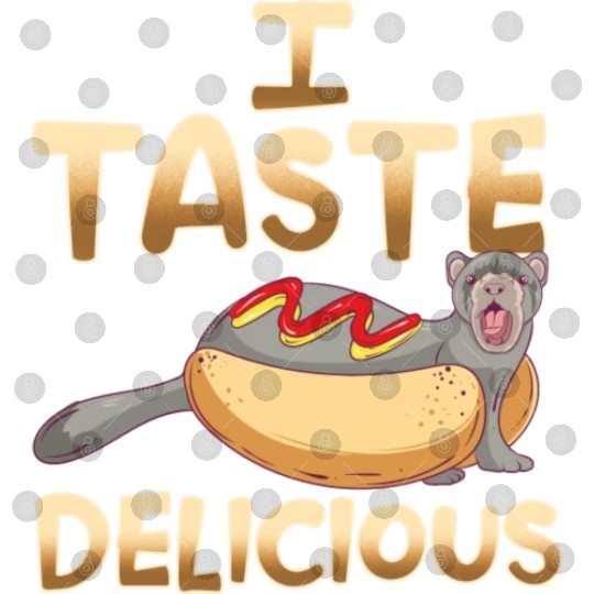 I Taste Delicious Ferret Mom Dad Funny Ferrets Digital Files