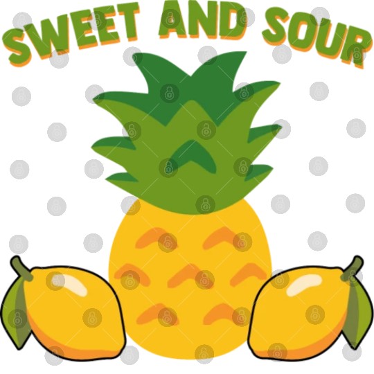 Pineapple And Lemon Vibes For Sweet And Sour Digital Files