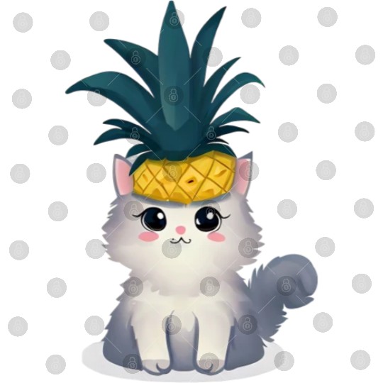 Pineapple cat Digital Files