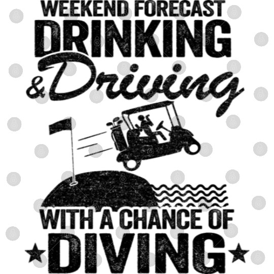 Drinking Driving Diving Beer Golf Cart Funny Digital Files