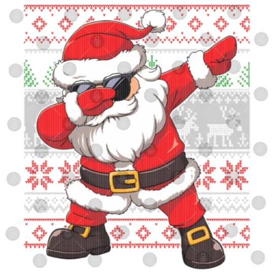 Dabbing Santa Funn Ugly Digital Files