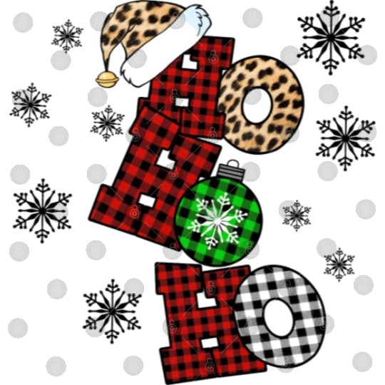 Xmas Christmas Ho Ho Ho Snowflakes Digital Files