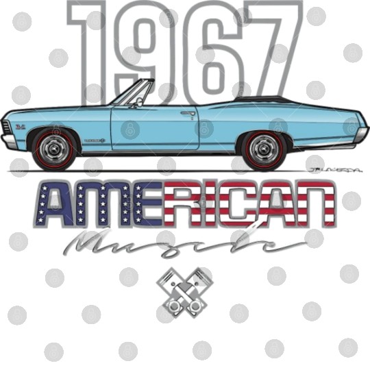 American Light Blue Convertible Digital Files