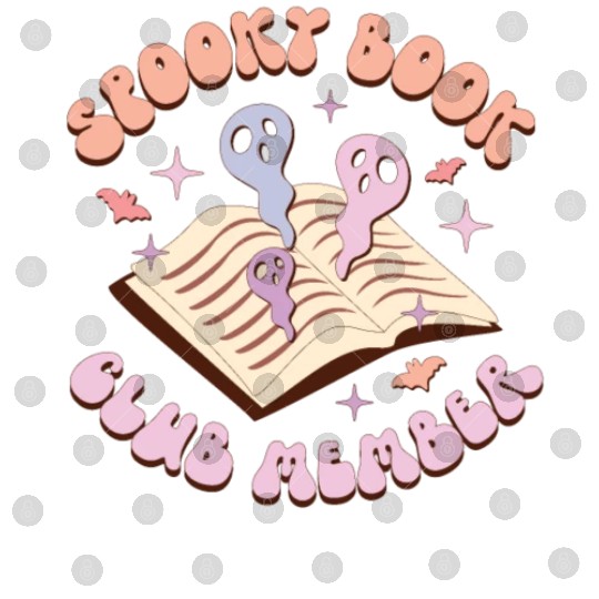 Spooky Book Club Member, Happy Halloween Day Digital Files