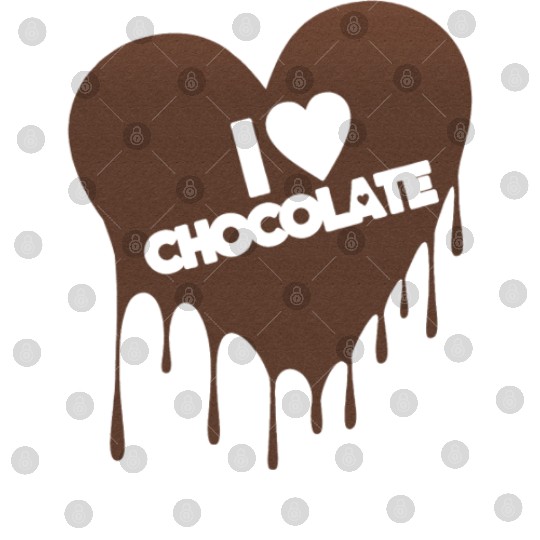 I Love Chocolate Candy Heart Lover Digital Files