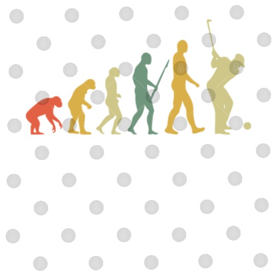 Golf Player Evolution Golf Club Golfer Golf Retro Digital Files