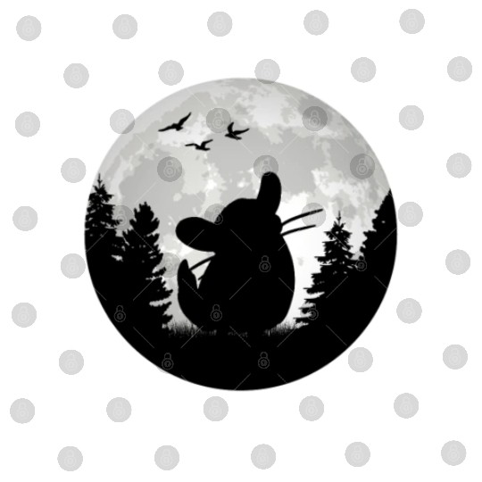 Chinchilla Moon Dust Bunny Digital Files