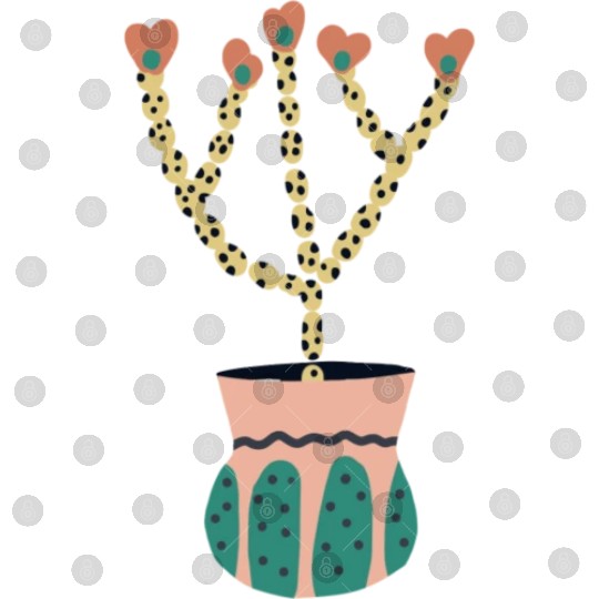 Spotted Plant In A Pot Digital Files