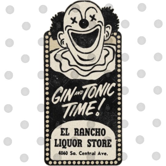 Vintage Clown Liquor Store South Central Digital Files