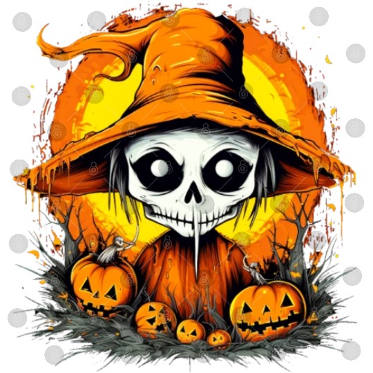 Eerie Halloween Ghoul, Spooky Season Delight 17 Digital Files