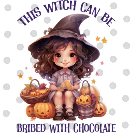 Funny This Witch Can Be Bribed With Chocolate Digital Files