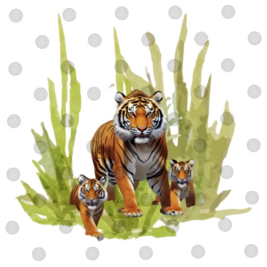 Wildlife Endangered Tiger Cubs Digital Files