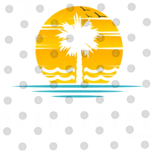 Charleston South Carolina Sc Palmetto Moon Sunset Digital Files