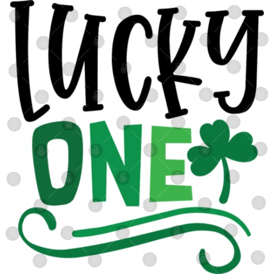 Lucky One Clover Irish Ireland Green Digital Files