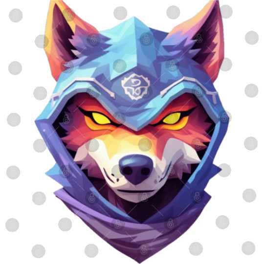 Hooded Alpha Wolf Ninja: Leader of the Night Digital Files
