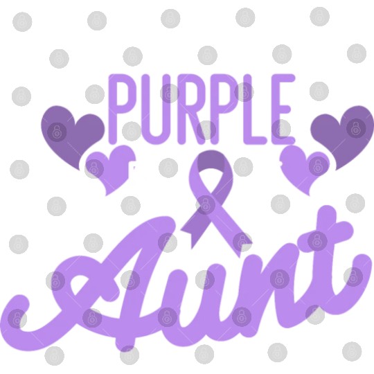 I Wear Purple For My Aunt Digital Files