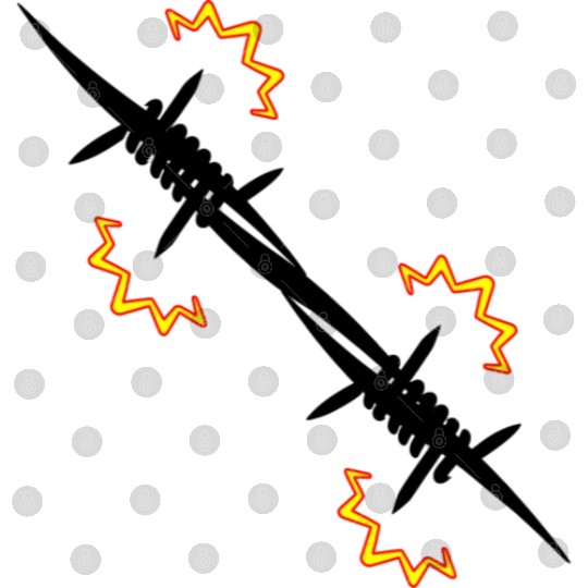 Electric fence barbed wire Digital Files