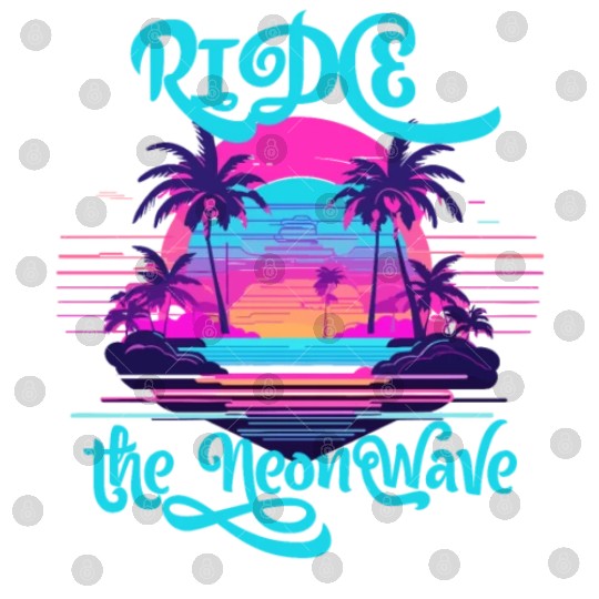 Neon Wave Dreams Ride the 80s Nostalgia Digital Files