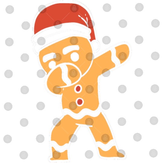 Dabbing Gingerbread Performer Gift Digital Files