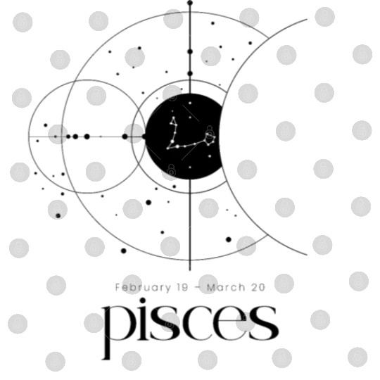 Minimalist Pisces Zodiac Astrology Horoscope Digital Files