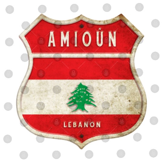 Amioun Lebanon coat of arms flags design Digital Files
