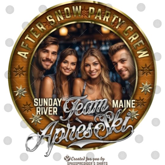 Sunday River Ski Resort Maine Après Ski Design Digital Files