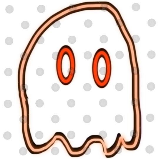 Orange neon ghost Digital Files