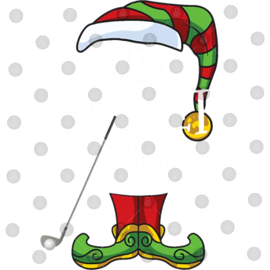 Golfer Elf Golf Family Matching Christmas Group Fu Digital Files