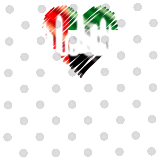 Dubai Skyline Heartbeat Burj Khalifa Love UAE Flag Digital Files