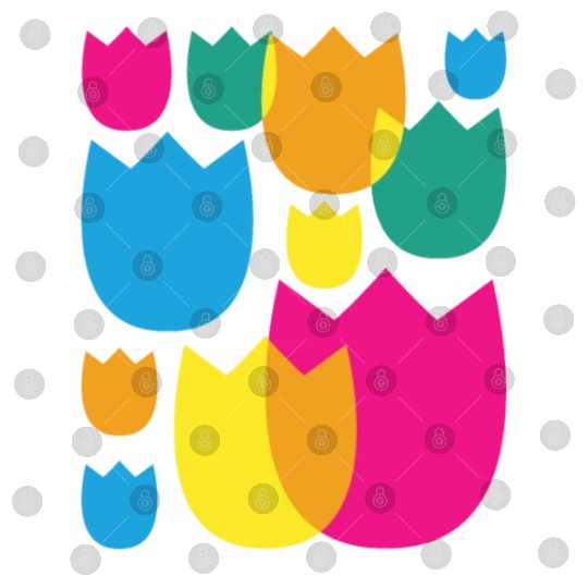 Tulips Retro Florist Flowers Tulip Digital Files